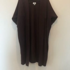 Old Navy Long Dolman Style Sweater Vest Cardigan